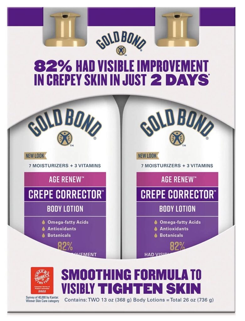 Gold Bond Age Renew Crepe Corrector Body Lotion, Replenishing  Smoothing Formula 26 OZ (2 13 OZ bottles)