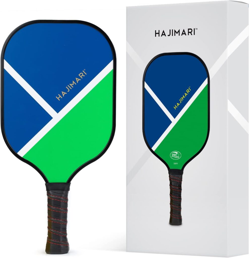 Hajimari Pickleball Paddles USAPA Approved - Premium Carbon Fiber Pickleball Paddle | Lightweight USAPA Pickle Ball Paddle with Polypropylene Honeycomb Core | Soft Comfort Grip Paddles for Pickle Ball