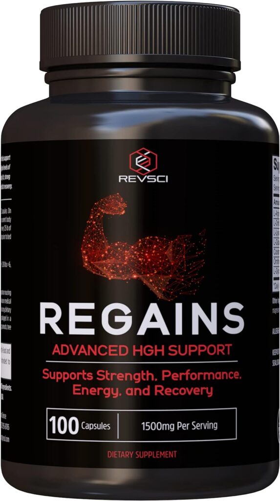 Hgh Supplements For Men Women - Regains Natural Anabolic Muscle Growth Building Human Growth Hormone For Men, Muscle Builder For Men, Muscle Recovery Post Workout Supplement, 100 Protein Pills