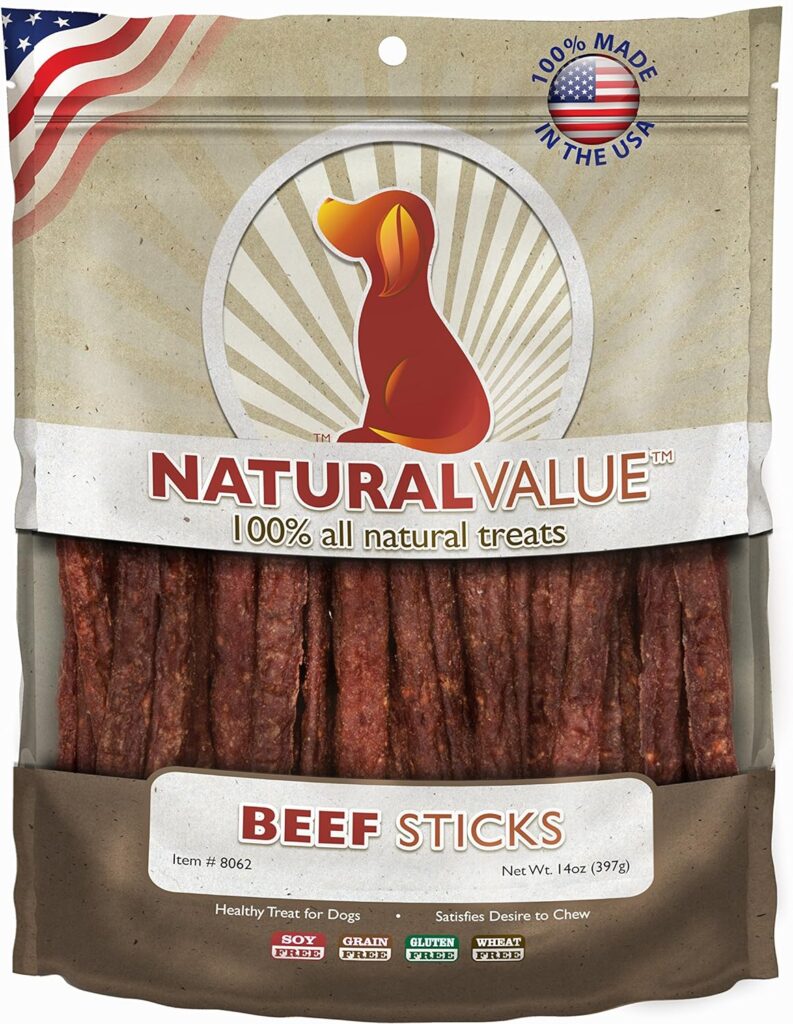 Loving Pets Natural Value All Natural Soft Chew Beef Sticks For Dogs, 14-Ounce