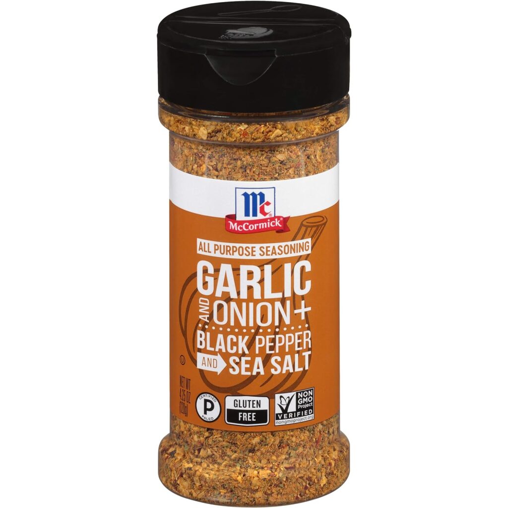 Mccormick Garlic And Onion, Black Pepper And Sea Salt All Purpose Seasoning, 4.25 Oz