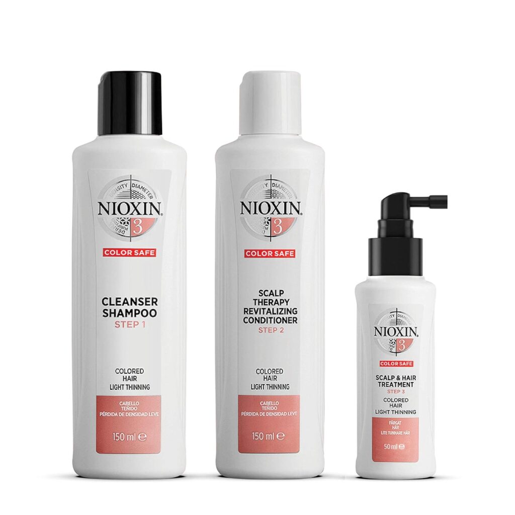 Nioxin System Kits, Hair Strengthening  Thickening Treatments, Treat  Hydrate Sensitive or Dry Scalp, For All Hair Thinning Types, Trial Size