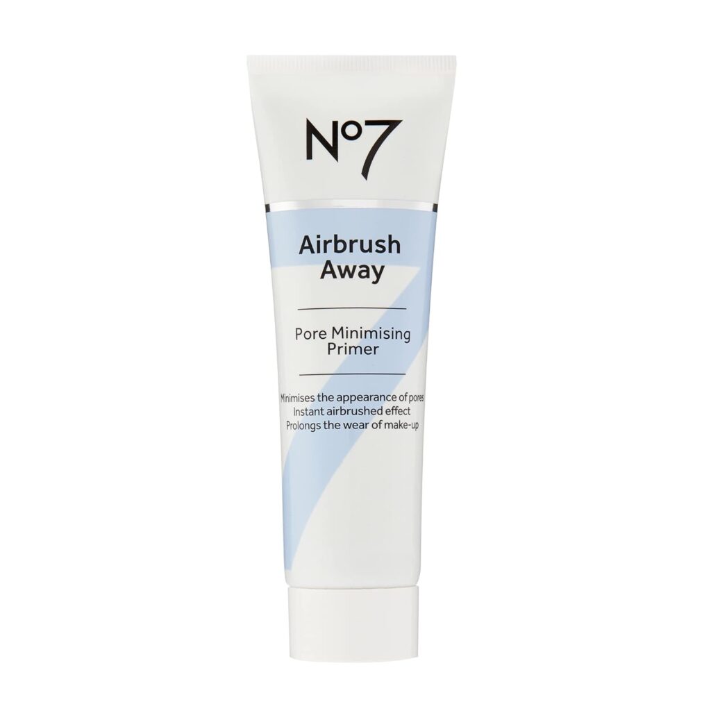 No7 Airbrush Away Pore Minimizing Facial Primer - Lightweight, Matte Primer  Pore Minimizer For Face - Makeup Primer For Oily Skin (30Ml)