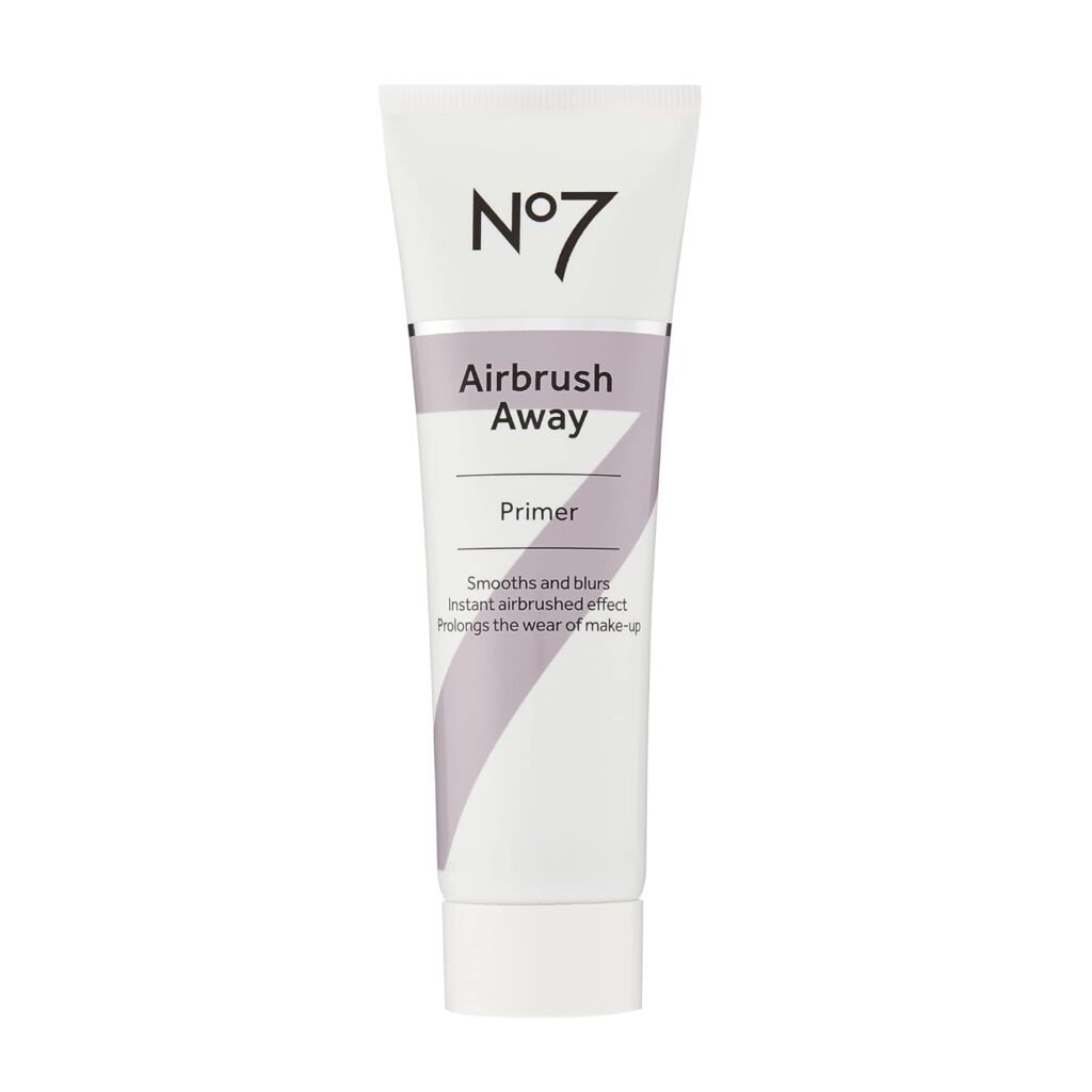 No7 Airbrush Away Primer - Hydrating Makeup Primer With Hyaluronic Acid For Face - Smooths Appearance Of Fine Lines  Wrinkles For Seamless Makeup Application (30Ml)