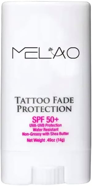 Organic Moisturizing Tattoo Protection UV SPF 50+ Tattoo Sunscreen Waterproof, Melao