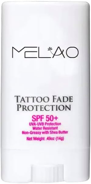 Organic Moisturizing Tattoo Protection Uv Spf 50+ Tattoo Sunscreen Waterproof, Melao