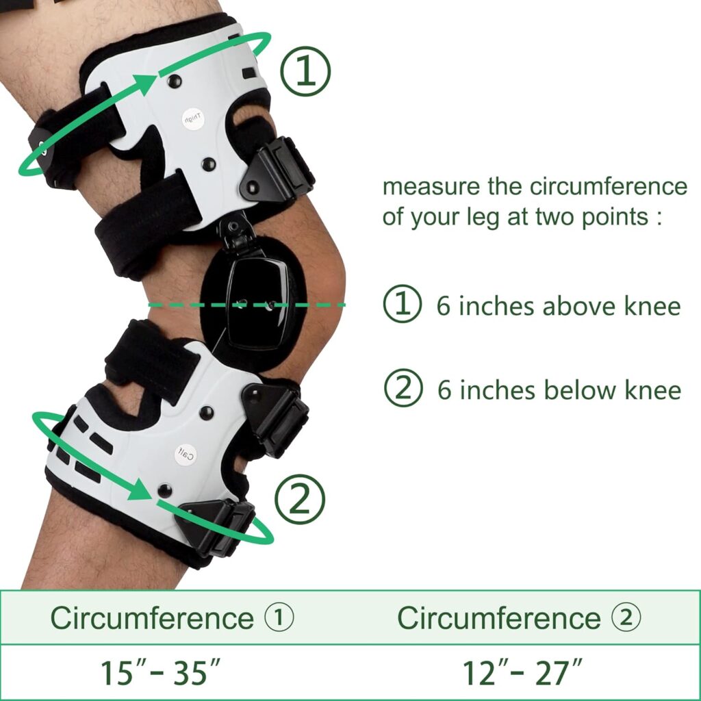 Orthomen OA Unloader Knee Brace - Support for Arthritis Pain, Osteoarthritis, Cartilage Defect Repair, Avascular Necrosis, Bone on Bone Knee Joint Pain and Degeneration (Medial/Inside - Right)