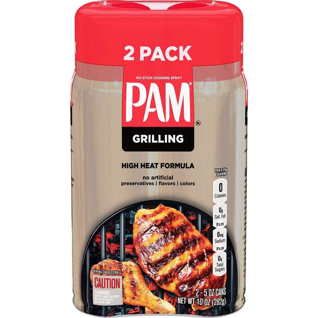 Pam No Stick Grilling Spray, 5 Ounce (Pack of 2)