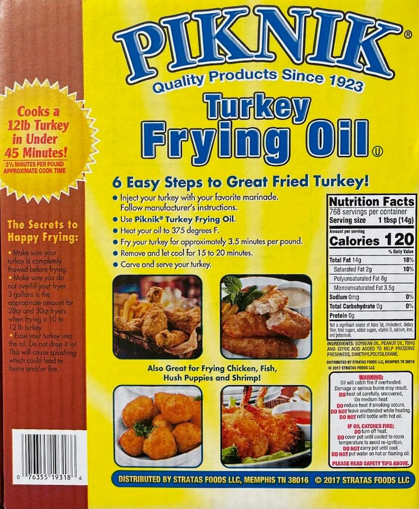 Pik-Nik Oil Turkey Frying, 3-Gallon