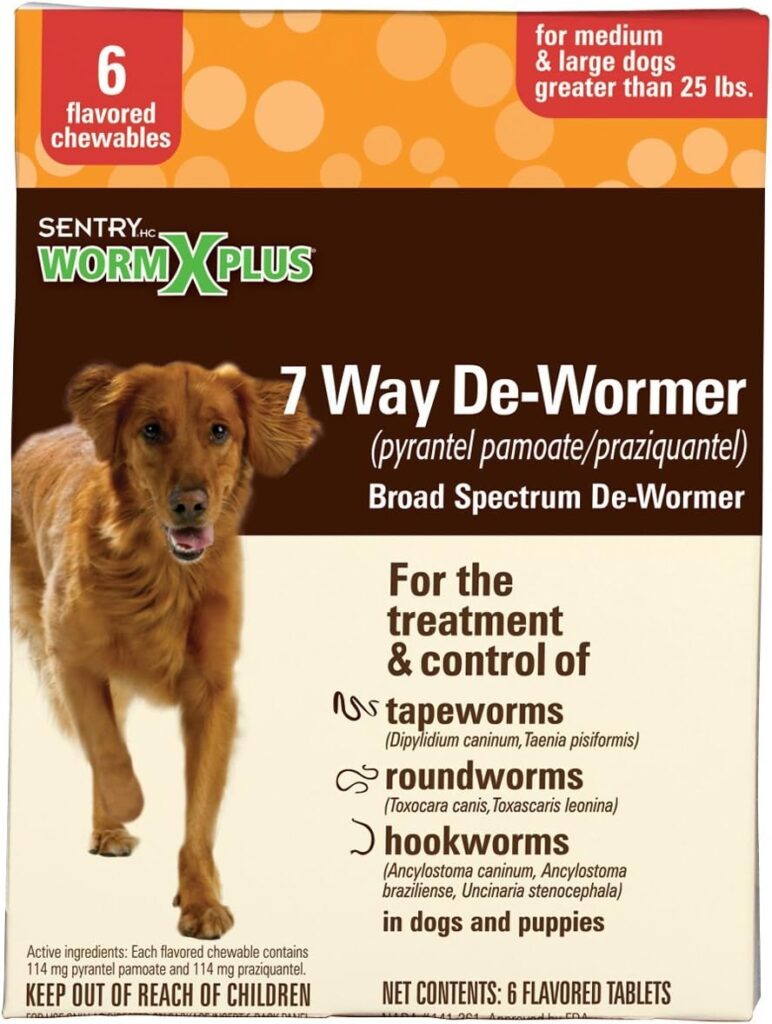 Wormx Plus DeWormer, Large Dog, 6-Ct.