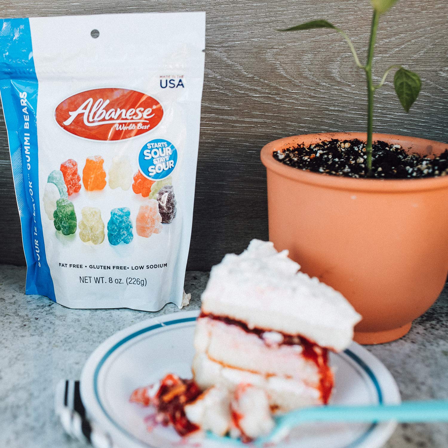Albanese 12 Sour Flavors Gummy Bears 7 Oz.12