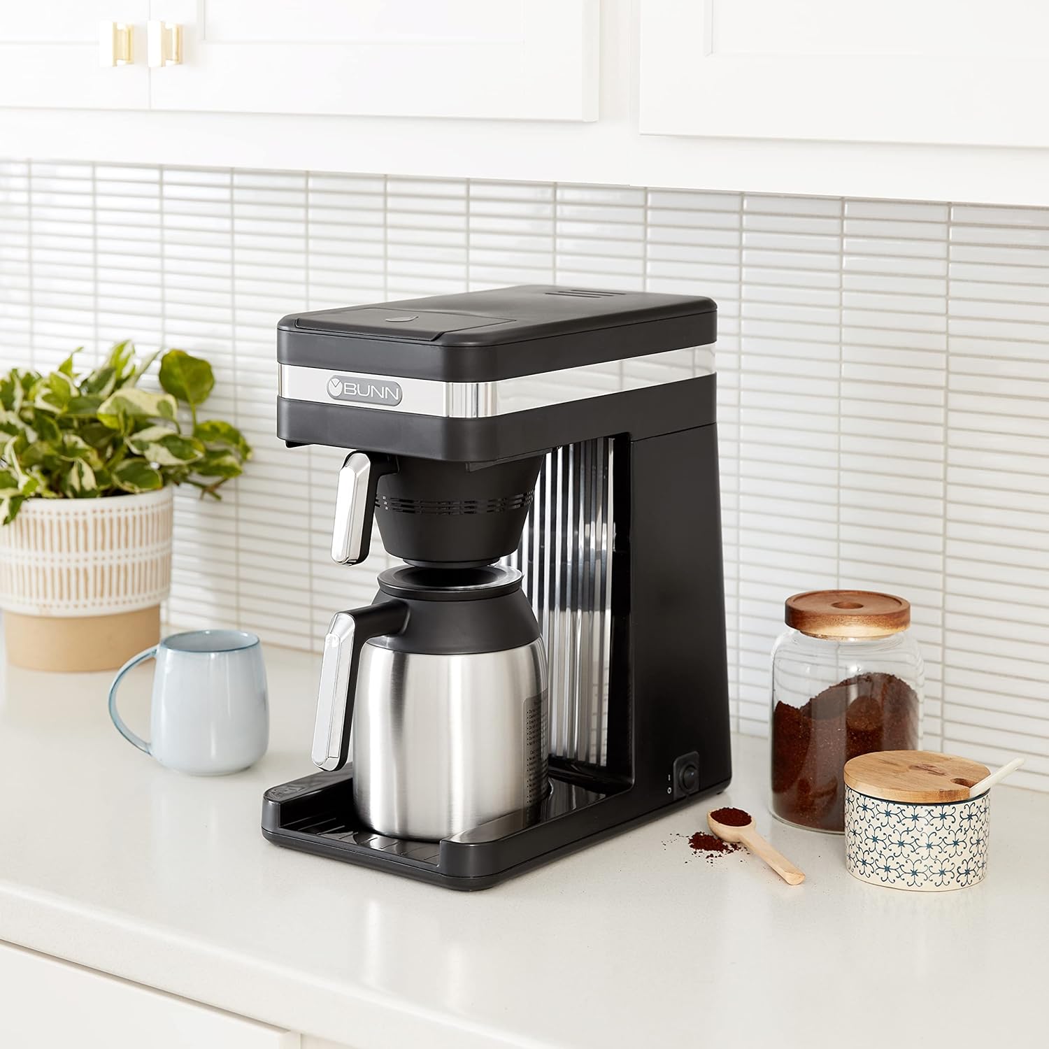 Bunn 55200 Csb3T Speed Brew Platinum Thermal Coffee Maker Stainless Steel, 10-Cup, Black
