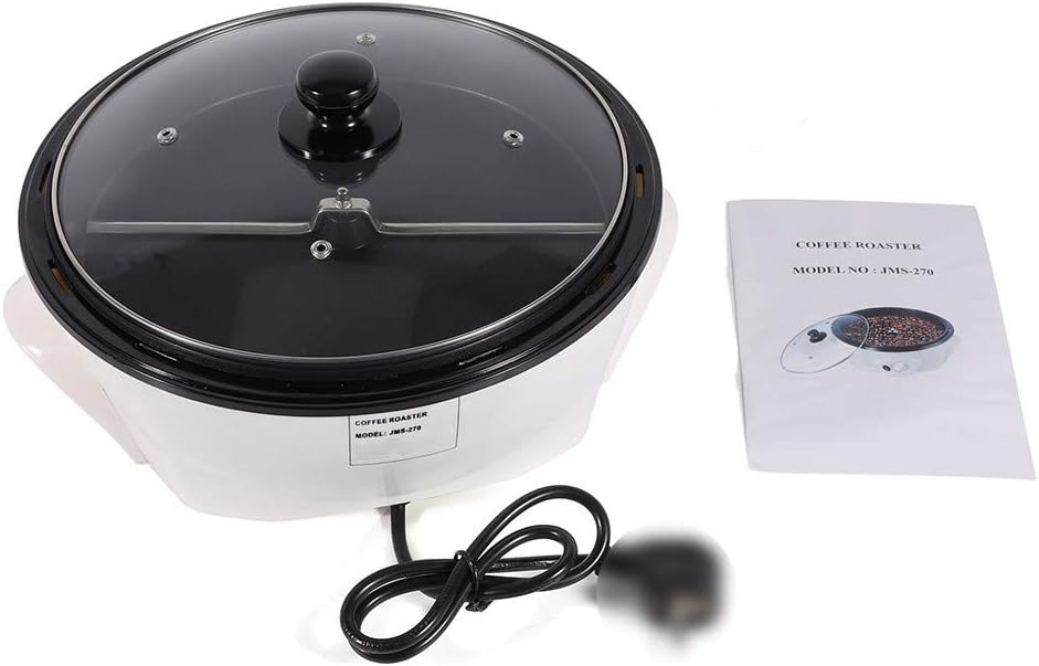 Commercial Coffee Bean Roaster 110V 1200W Electric Coffee Bean Roasting Machine For Coffee Bean, Nut, Peanut, Cashew, Household Coffee Bean Baker Roaster Adjustable Temperature From 100°C To 240°C