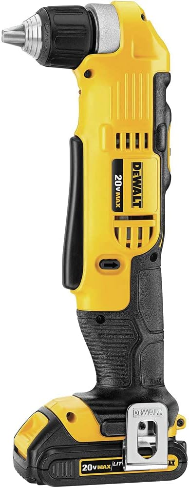 Dewalt 20V Max Right Angle Cordless Drill/Driver Kit (Dcd740C1)