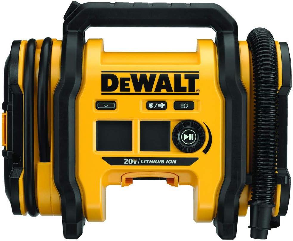 Dewalt 20V Max Tire Inflator, Compact And Portable, Automatic Shut Off, Led Light, Bare Tool Only (Dcc020Ib)