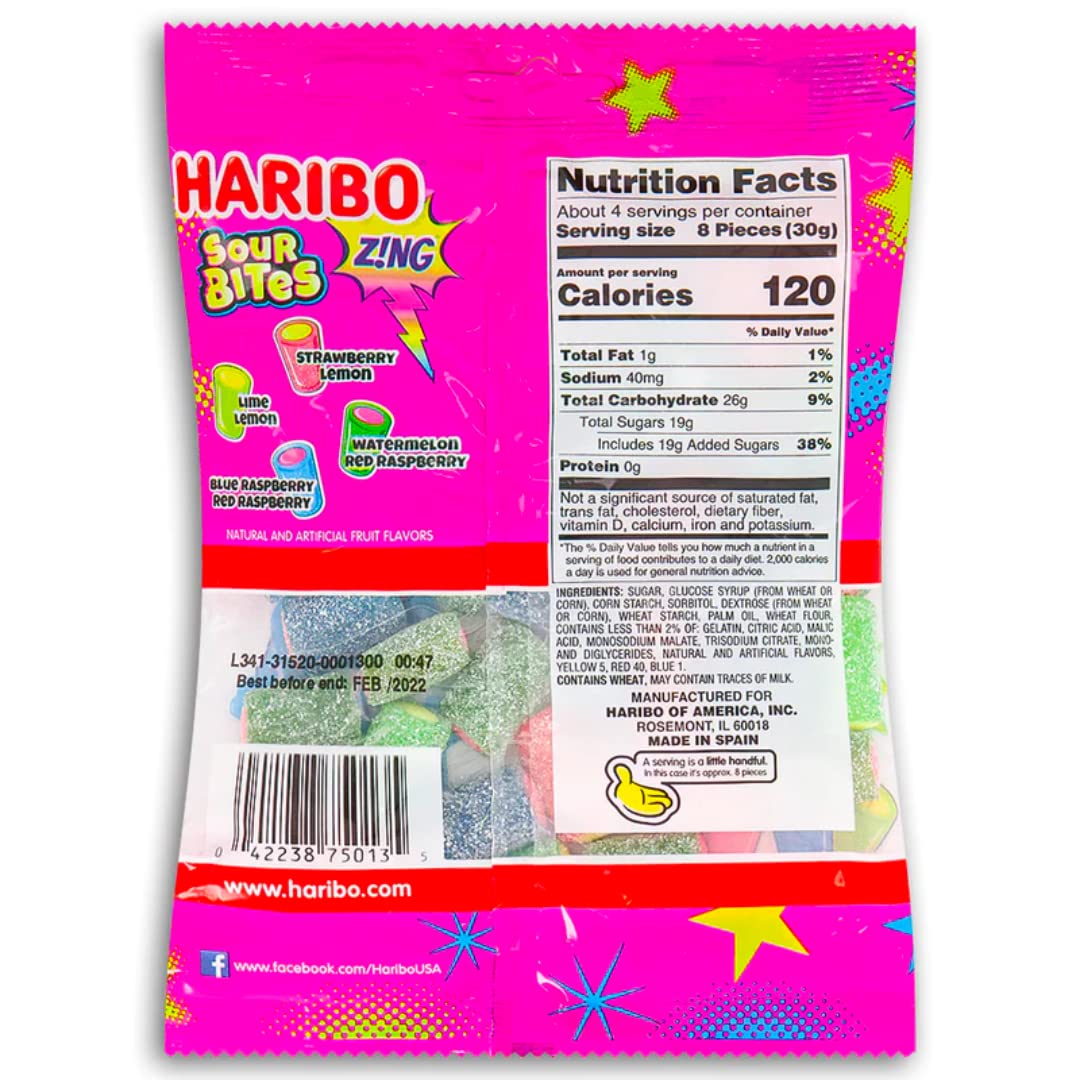 Haribo Gummi Candy - Soft  Chewy Delicious Gummies, (Pack Of 3) 4 Oz Share Size Peg Bags + Bonus Mystery Candy (Gold Bears Pineapple)