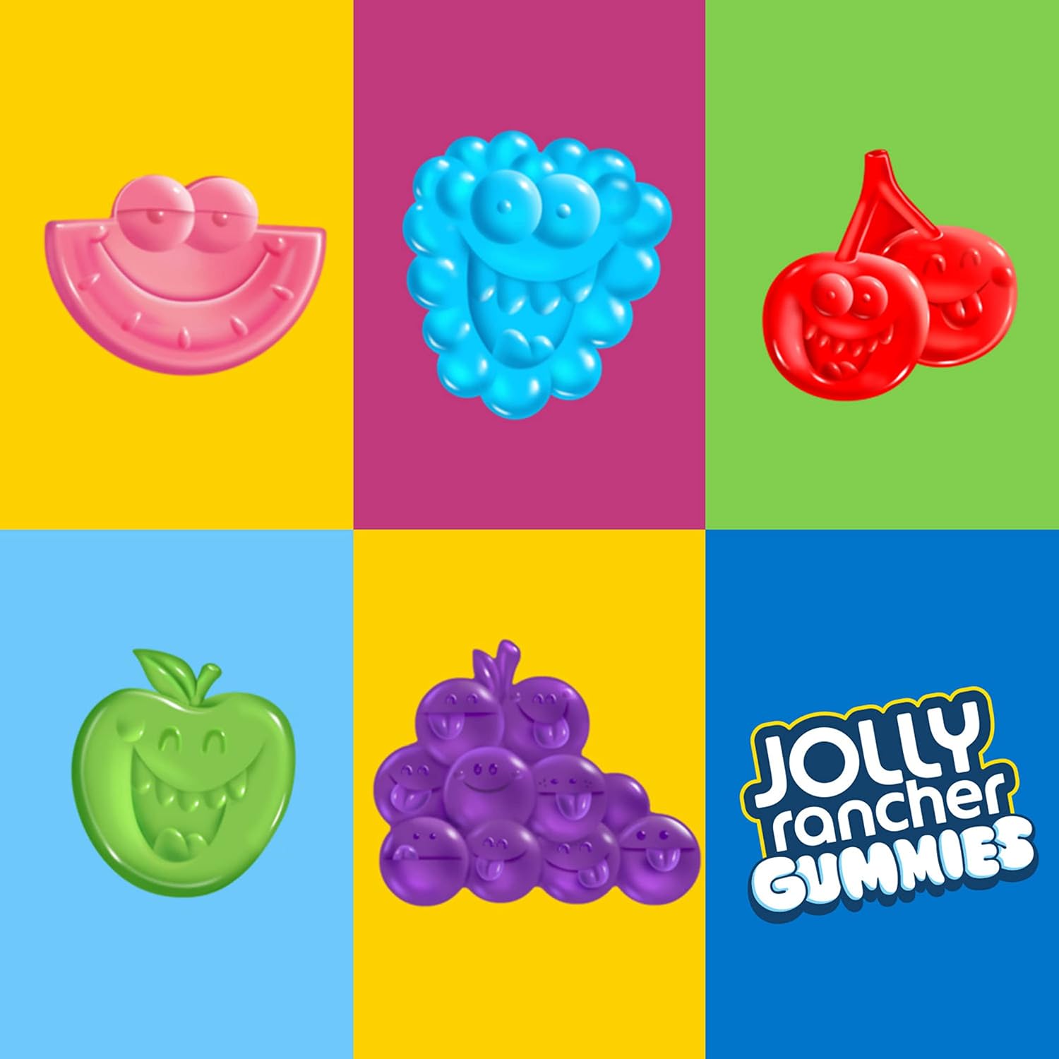 Jolly Rancher Gummies Assorted Fruit Flavored Candy Bag, 13 Oz