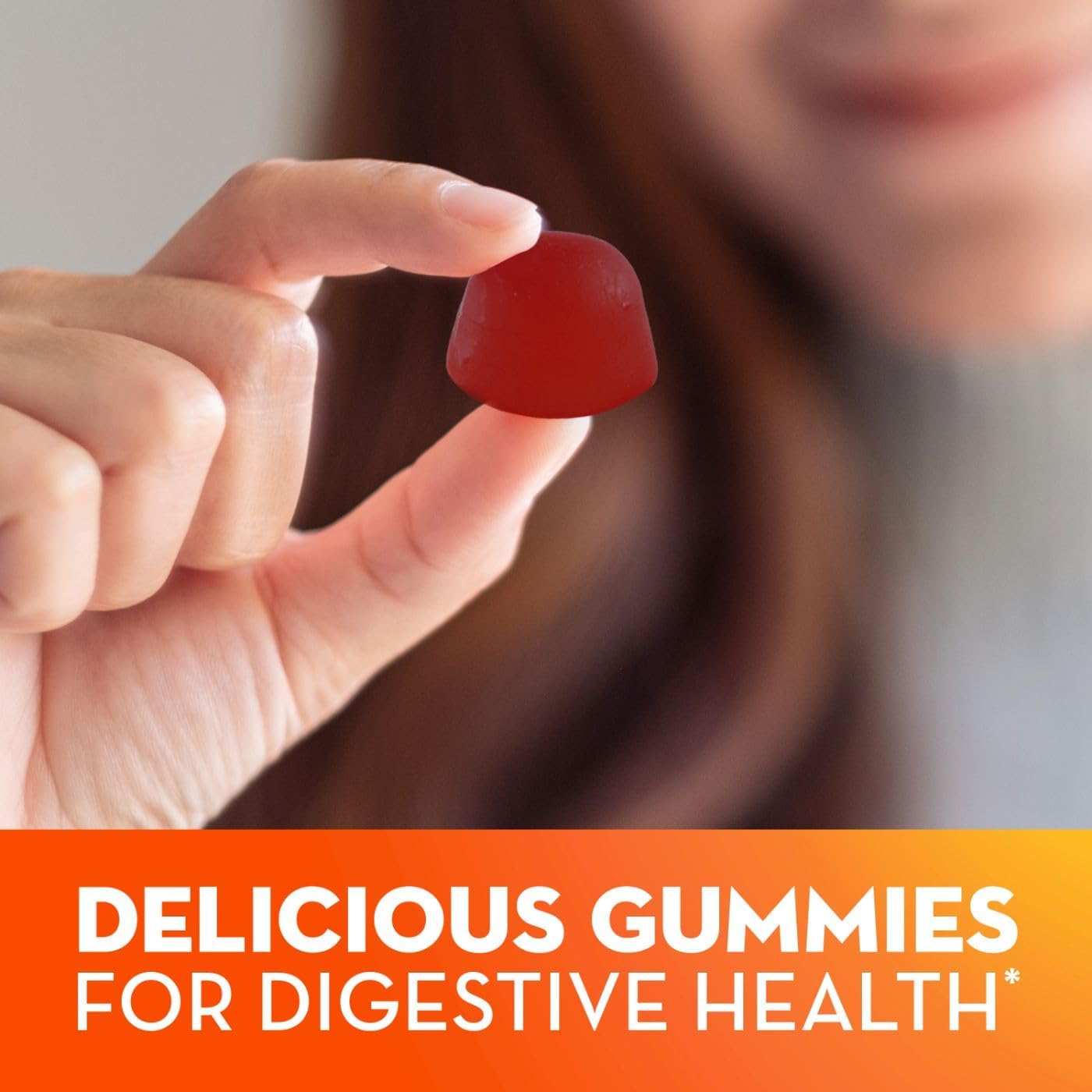 Metamucil Fiber Supplement Gummies, Sugar Free Orange Flavor, 5G Prebiotic Plant Based Fiber Blend, 120 Count
