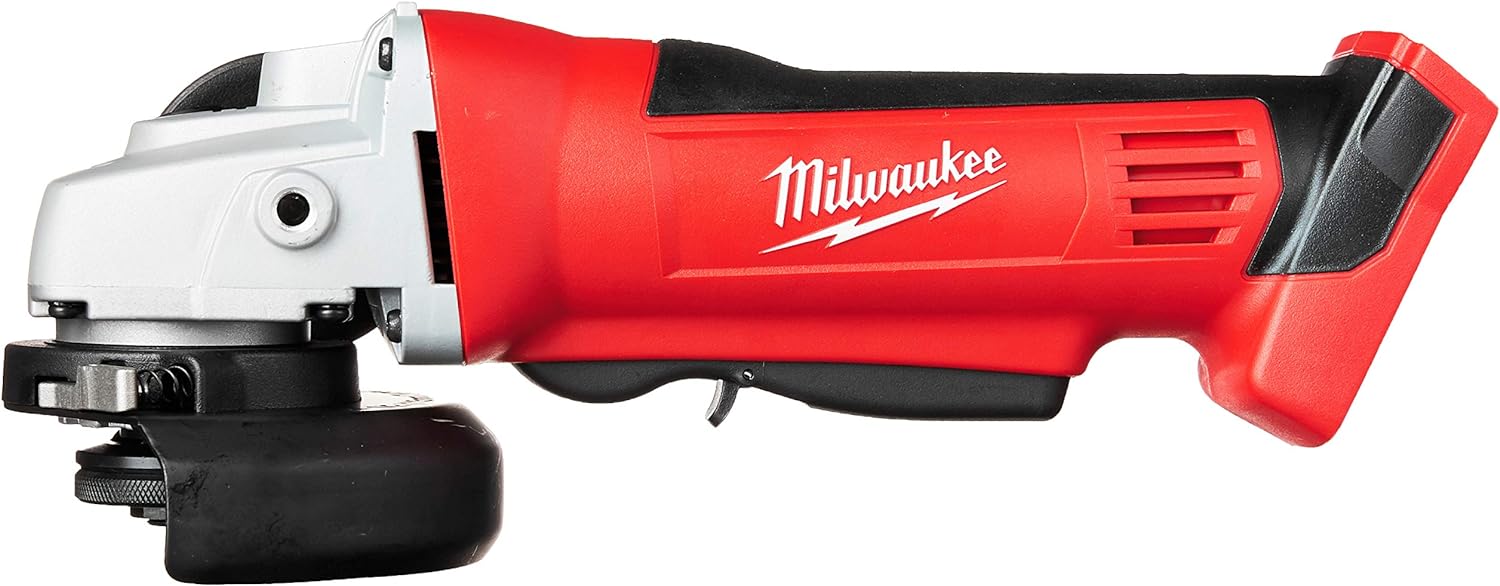 Milwaukee 2680-20 M18 18V Lithium Ion 4 1/2 Inch Cordless Grinder With Burst Resistant Guard And Paddle Switch Design