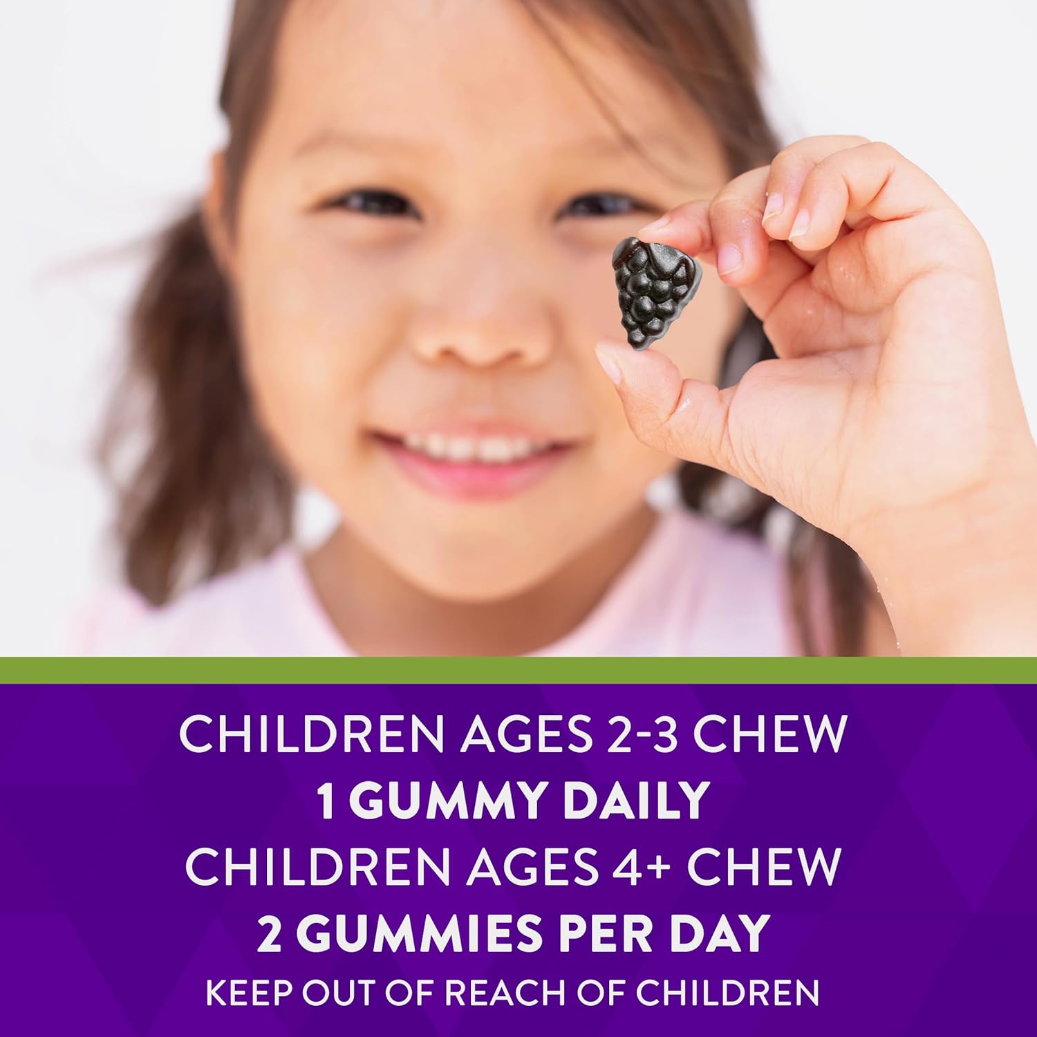 Natures Way Sambucus Elderberry Immune Gummies For Kids, Immune Support Gummies*, With Black Elderberry Extract, Vitamin C And Zinc, 60 Gummies (Packaging May Vary)
