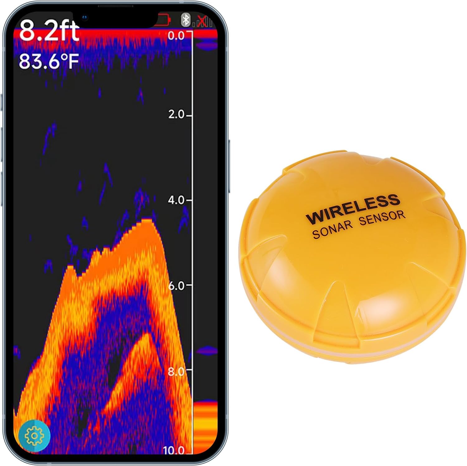 Smart Fish Finder, Fish Depth Finder Sonar Sensor Transducer For Boat Fishing  Sea Fishing