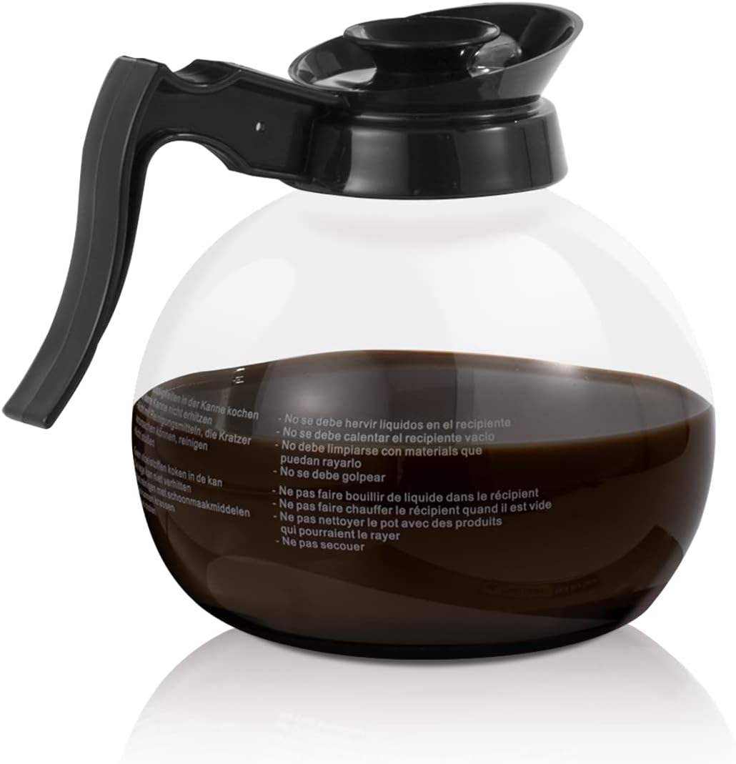 Sybo 12-Cup Commercial Coffee Maker, Pour Over Drip Coffee Maker Brewer With 3 Lower Warmers And 2 Glass Decanters, Stainless Steel Cafetera